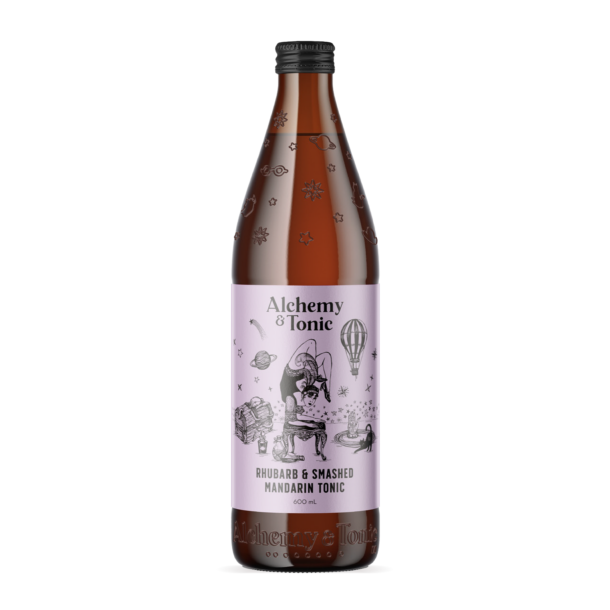 Rhubarb & Smashed Mandarin Tonic - 600mL