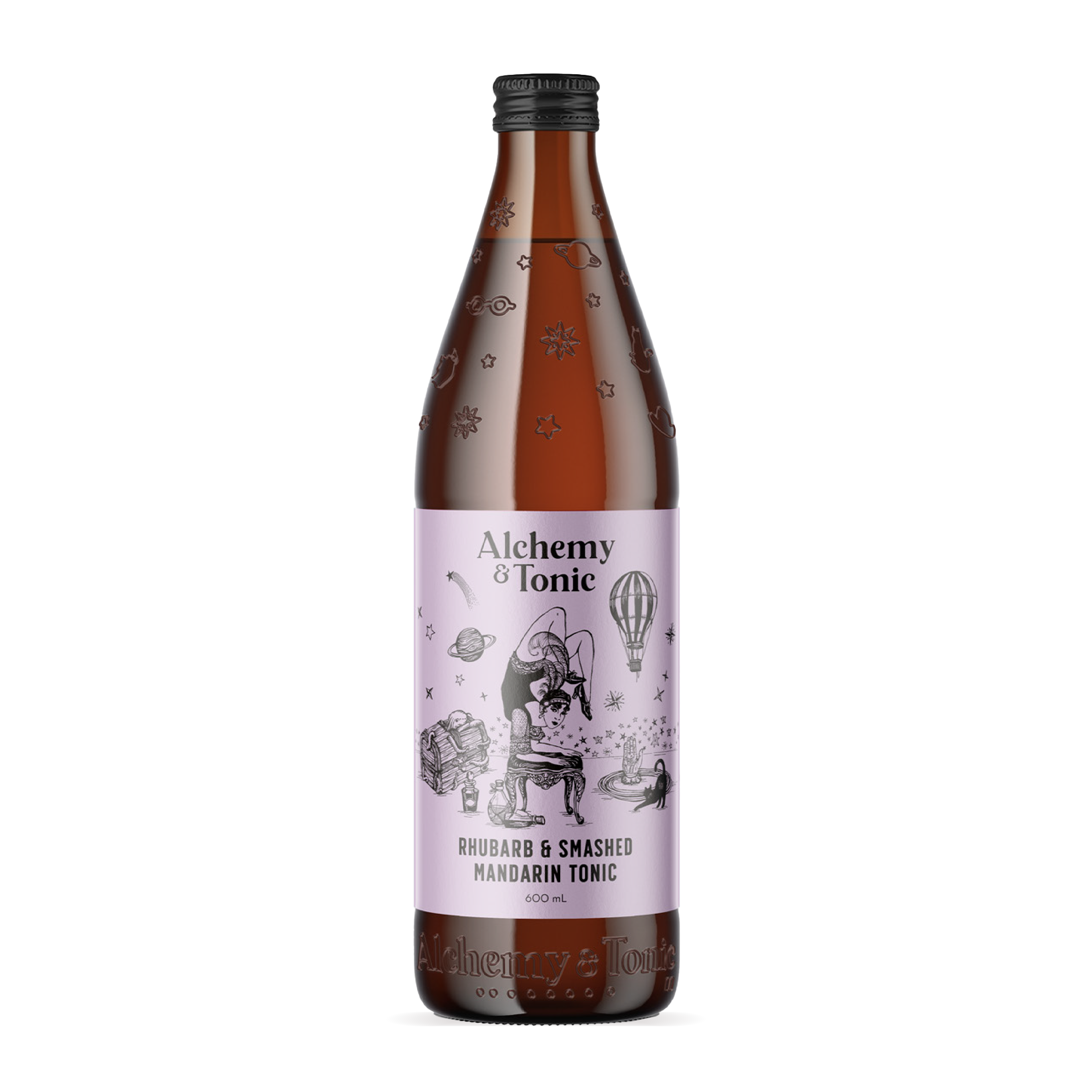 Rhubarb & Smashed Mandarin Tonic - 600mL