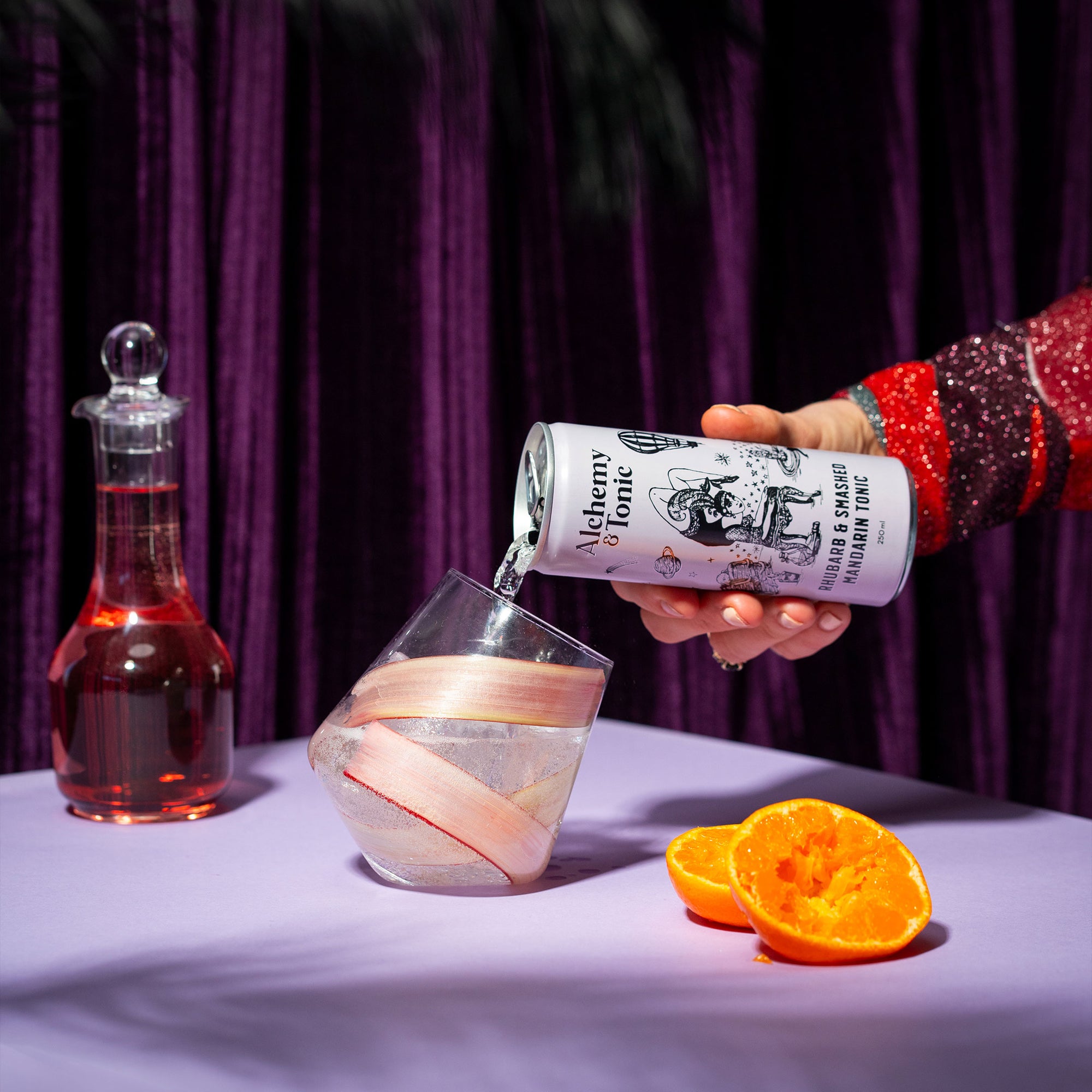 Rhubarb & Smashed Mandarin Tonic - 250mL