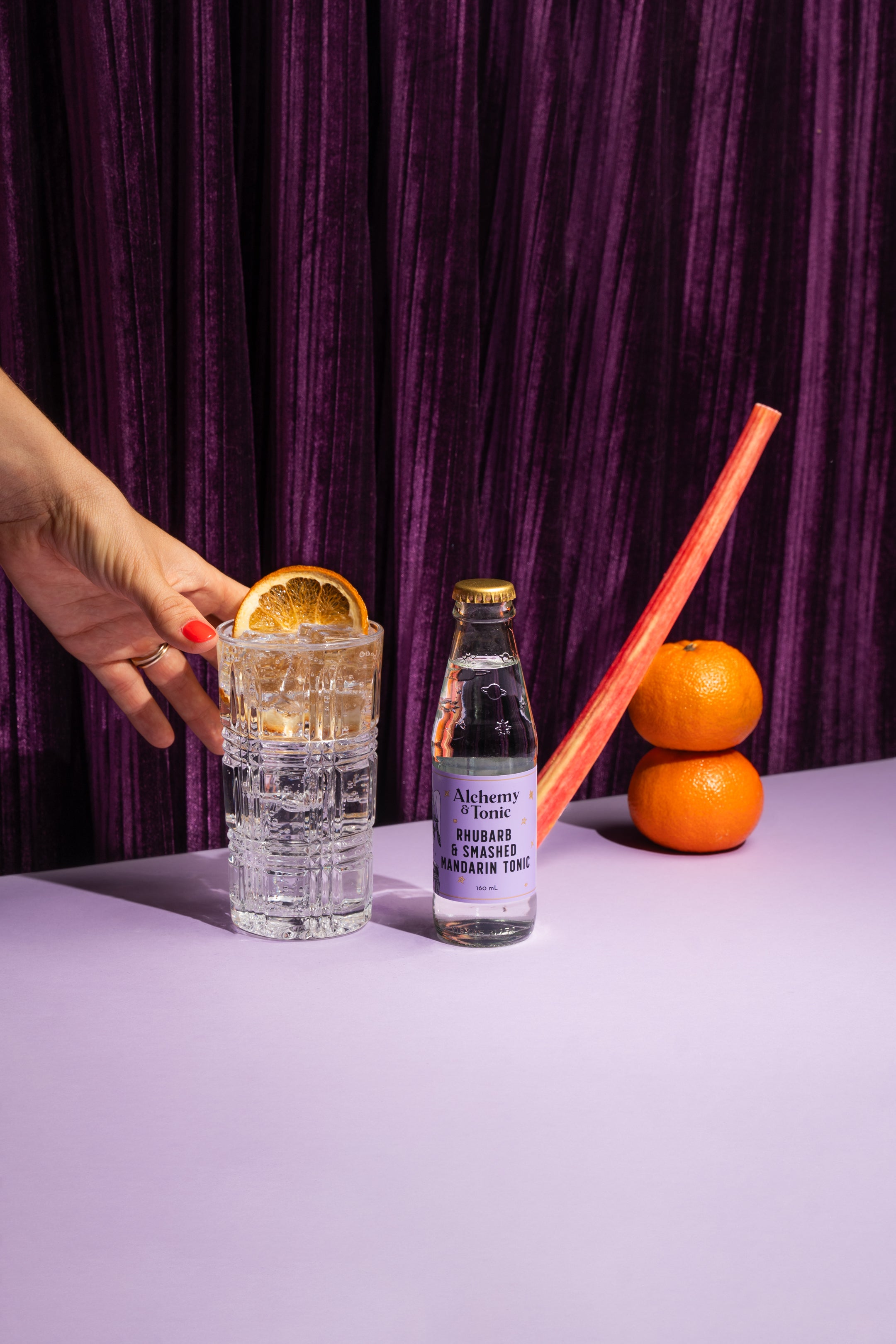 Rhubarb & Smashed Mandarin Tonic - 160mL